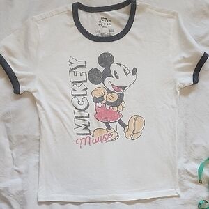 Disney Mickey Mouse Kids T-Shirt - White and Black